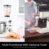 Stand Mixer w/3-IN-1 Tilt-Head Electric Kitchen Tool & Digital Timer