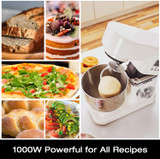 Stand Mixer w/3-IN-1 Tilt-Head Electric Kitchen Tool & Digital Timer