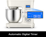Stand Mixer w/3-IN-1 Tilt-Head Electric Kitchen Tool & Digital Timer