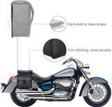 Motorcycle Saddle Bags, 2 Pack Universal PU Leather Saddlebags for Honda Shadow Suzuki