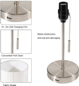 Bedside Lamp with USB Port.