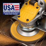 DEWALT Angle Grinder Tool, 4-1/2-Inch, Paddle Switch (DWE4120),Yellow,Small
