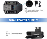 Air Pump with 12V Car Adapter for Car, Truck, Motorcycle