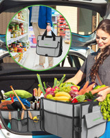 Sturdy Car Trunk Organizer with Premium Insulation Cooler Bag