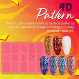 4D Sculpture Nail Art Mold Set