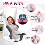 Foldable Dual Comfort Cushion Lift Hips Up Seat Cushion Foldable Dual Comfort Cushion Lift Hips Up Seat Cushion