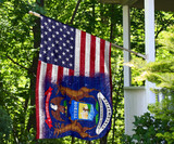 Michigan State American Flag Patriotic Proud Michigan Flag For Sale