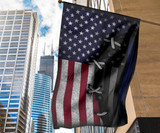 Thin Blue Line And U.S Flag Old Retro 3D Print Home Decor Stores Good Gifts For Dad