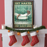 T-Rex Get Naked Poster Unless You Are Visiting Don't Make It Weird Poster Wall Home Decor