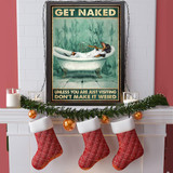 Dachshund Get Naked Unless You Are Visiting Don't Make It Weird Poster Vintage Bathroom Poster