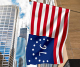 Bennington 76 American Flag Meaning Revolution Flag Banner Outdoor Indoor Hanging