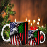 The Black Liberation Mug Inside American Flag Mug