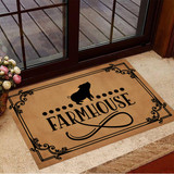 Pig Farmhouse Doormat Farmhouse Front Door Mat Outdoor Floor Mat Decorative Entrance Doormat