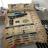 American Muscle Car Knowledge Bedding Set Gift For Car Lover