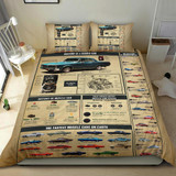 American Muscle Car Knowledge Bedding Set Gift For Car Lover