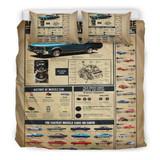 American Muscle Car Knowledge Bedding Set Gift For Car Lover