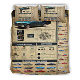 American Muscle Car Knowledge Bedding Set Gift For Car Lover