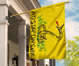 No Step On Snek Flag Yellow Flag With Snake Don't Tread On Me Meme Gadsden Flag Indoor Outdoor