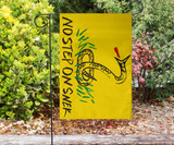 No Step On Snek Flag Yellow Flag With Snake Don't Tread On Me Meme Gadsden Flag Indoor Outdoor