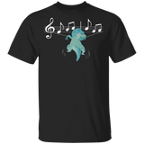 T-Rex Plays Music String T-Shirt Funny T Rex Shirt For Boys Funny Gift For Music Lovers