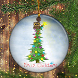 Owl In Rockefeller Center Christmas Tree Ornament Merry Christmas Cute Funny 2020 Ornament Owl In Rockefeller Center Christmas Tree Ornament Merry Christmas Cute Funny 2020 Ornament