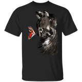 Cat With Butterfly T-Shirt Cat Graphic Tee Cute Cat Shirt Birthday Gift For Younger Sister Idea