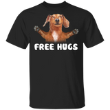Dachshund Free Hugs T-Shirt Cute Dog Shirt Gift For Dog Lovers