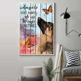 German Shepherd Angels Don't Always Have Wings Poster Graphic Vintage Poster For Home Decor