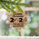 Corona Xmas Ornament The Year We Quarantined 2020 Pandemic Christmas Ornament Set Corona Xmas Ornament The Year We Quarantined 2020 Pandemic Christmas Ornament Set