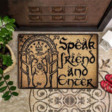 Speak Friend And Enter Doormat Funny Outdoor Welcome Mat Washable Inside Door Mat