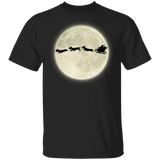 Dachshund Santa Claus Christmas Shirt Cute Dog Full Moon Tee Christmas Gift Weiner Dog Gifts