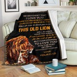 Tiger To My Daughter Fleece Blanket Love Dad Blanket Winter Gift For Daughter From Dad