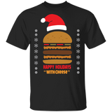 Happy Holidays With Cheese Shirt Samuel Jackson T-Shirt Funny Christmas Gift