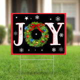 Joy Yard Sign Joy Outdoor Christmas Decoration Christmas Porch Sign