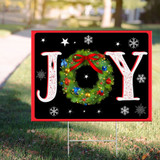 Joy Yard Sign Joy Outdoor Christmas Decoration Christmas Porch Sign