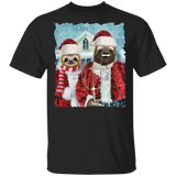 Sloth Couple Christmas T-Shirt Cute Animal Ugly Christmas Shirt Couple Gift For Grandparent