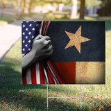 Texas American Yard Sign Outdoor Christmas Decorations Custom Yard Signs Near Me