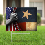 Texas American Yard Sign Outdoor Christmas Decorations Custom Yard Signs Near Me