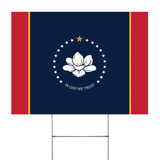Mississippi State Flag 2020 Yard Sign New MS Flag Patriotic Yard Outdoor Lawn Decoration