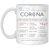The 12 Days Of Corona Mug Funny Pandemic Christmas Mug Set Christmas Gift For Coworkers Idea