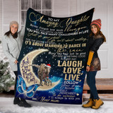 To My Daughter Blanket From Mom