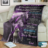 To My Daughter Blanket From Dad