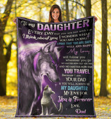 To My Daughter Blanket From Dad