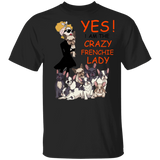 Yes I'm The Crazy Frenchie Lady Shirt Funny Ladies T-Shirt For Woman Gift For French Dog Lover Yes I'm The Crazy Frenchie Lady Shirt Funny Ladies T-Shirt For Woman Gift For French Dog Lover
