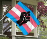 Transgender Flag Trans Pride Flag Transgender Day Of Remembrance 2020 Power Fist LGBT