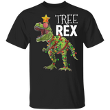 T-Rex Christmas Tree Shirt Cool Dinosaur Ugly Christmas Design Gift For Dinosaur Lover