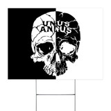 Unus Annus Yard Sign Skull Black And White Unus Annus Merch Cool Gift Ideas For Guys