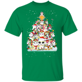 Unicorn Christmas Tree T-Shirt Cute Unicorn Snowflake Xmas Shirt Designs For Unicorn Lovers