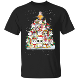 Unicorn Christmas Tree T-Shirt Cute Unicorn Snowflake Xmas Shirt Designs For Unicorn Lovers