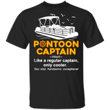 Pontoon Captain Shirt Funny Definition Pontoon Boat Captain T-Shirt For Men